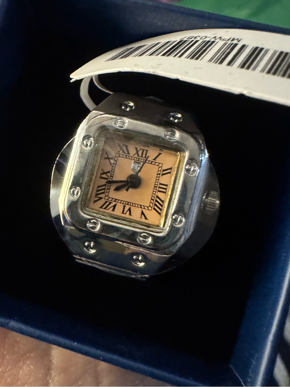 NEW IN BOX Montres Prestige MPW-0397 Women’s Silver Roman Numeral ring WatcH